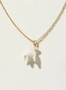 复古纯银马年项链本命年毛衣链女