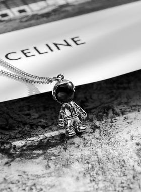 ins小众设计感宇航员冷淡风项链