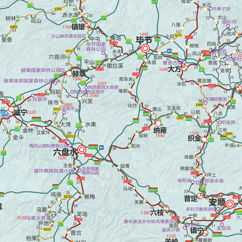 2024云南贵州广西自驾攻略219国道大理丽江香格里拉桂林旅游地图 - 图2