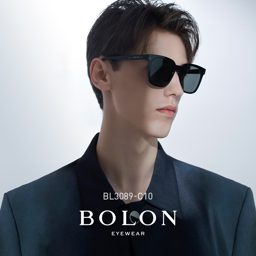 BOLON暴龙眼镜新款太阳镜板材偏光镜方形高清偏光眼镜男士BL3089-图0
