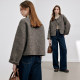 KBNE woolen coat for women wool short double-sided woolen coat small 2025 new autumn and winter coat