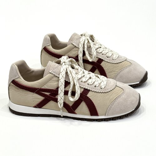 umumni优慕妮秋季真皮休闲运动板鞋跑步慢跑百搭厚底阿甘德训鞋女 - 图1