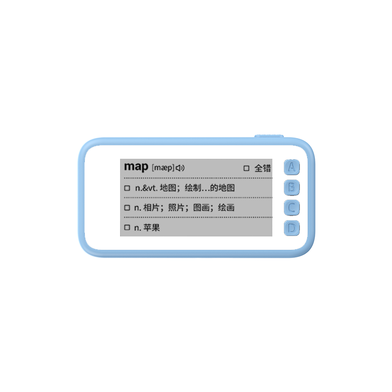 国文EC02单词卡便携护眼电子单词卡单词机墨水屏有声学习记忆神器小学初中高中教材记背耳机外放单词机英语-图3