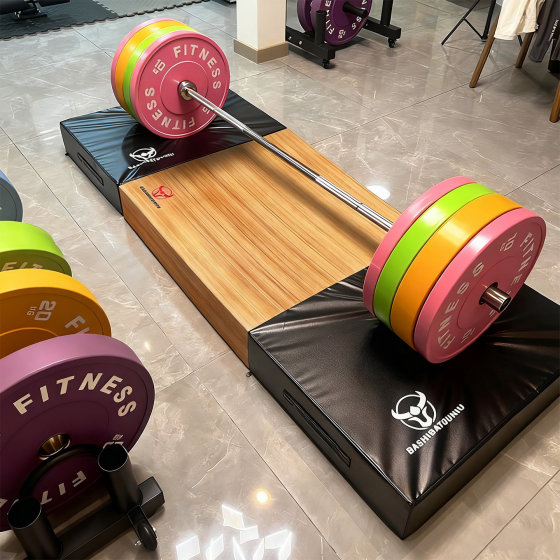 Excellent weightlifting platform wooden deadlift platform