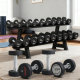 Round head fixed dumbbell set pure steel tasteless