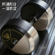 A pair of fixed cast iron dumbbells for gym use at home