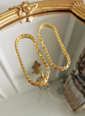 CHIC小众轻奢S925纯银麻花手链