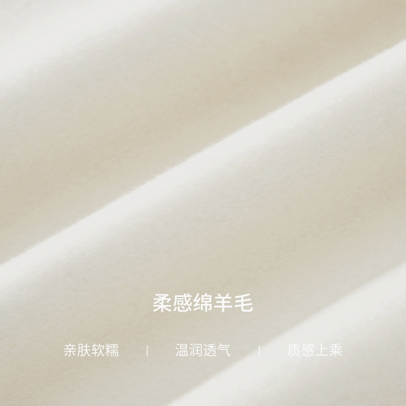 La Koradior拉珂蒂秋修身通勤时尚商场同款气质过膝毛呢大衣女,淘宝优惠券,粉丝福利购,淘宝优惠卷