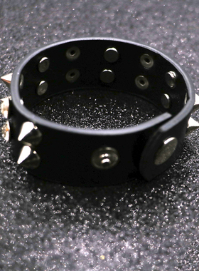 韩版学生朋克风霸气皮质摇滚手链