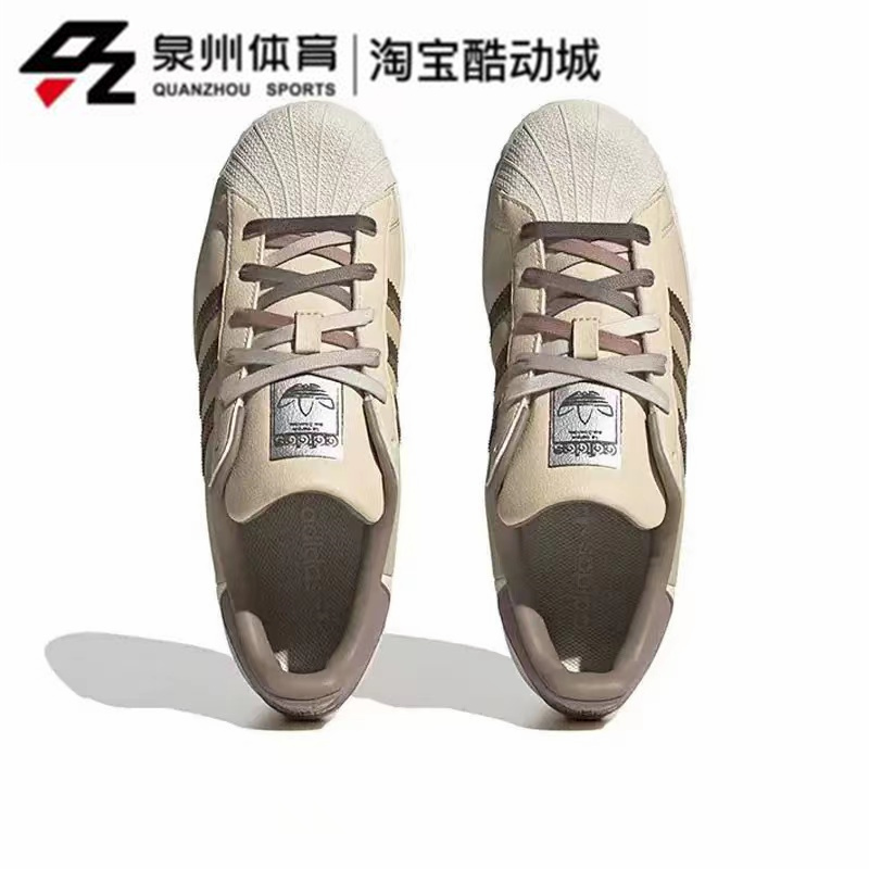 Adidas/阿迪达斯三叶草女子贝壳头轻便透气低帮板鞋IE1911-H03676 - 图0