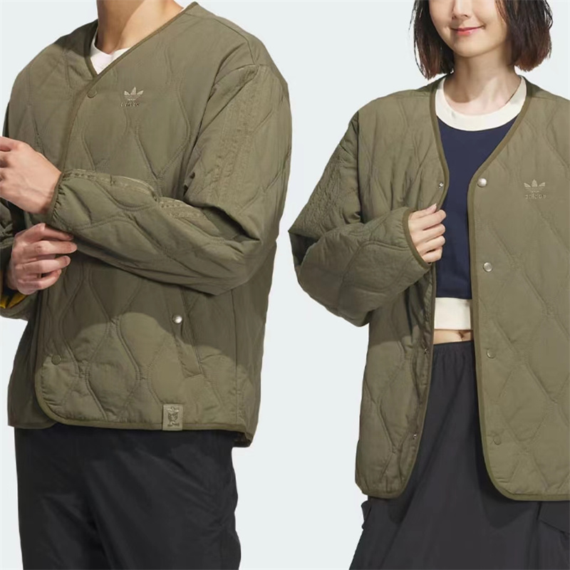 Adidas阿迪达斯三叶草男女棉服IW6284 IW6285 IZ1535IZ1534HZ0715 - 图0