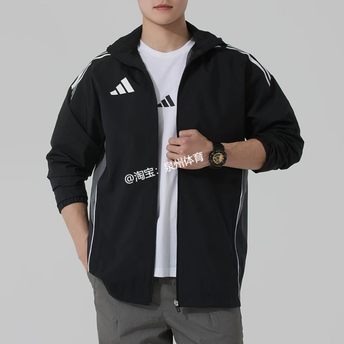 adidas阿迪达斯男子宽松防风夹克外套 KC3920KC3921KC3922IW0427,淘宝优惠券,粉丝福利购,淘宝优惠卷