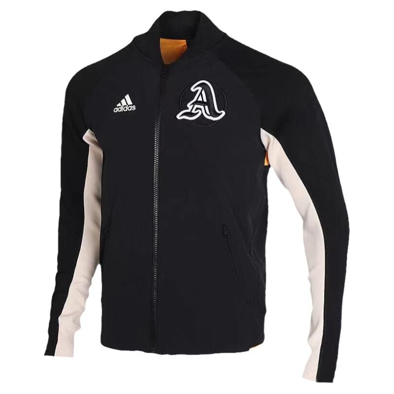 Adidas/阿迪达斯男子休闲运动舒适宽松立领夹克棒球服外套 EA0372 - 图3