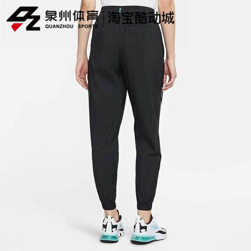 Nike耐克Sportswear女子网眼LOGO运动休闲梭织长裤CZ8287-010-100 - 图0