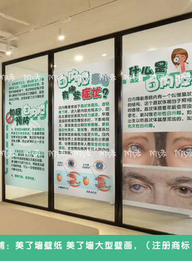 眼科诊所医院背胶磨砂窗贴