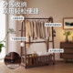 Clothes rack floor-standing bedroom household clothes hanger solid wood clothes hanger