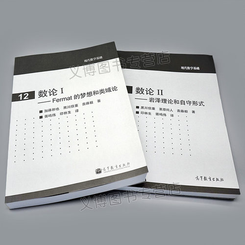 数论I Fermat的梦想和类域论 加藤和也+数论2 岩泽理论和自守形式 2册 高等教育出版社黑川信重 栗原将人斋藤毅 本科研究生书 - 图1