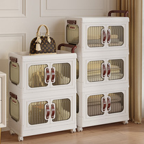 Storage cabinet Folding containing box Home living room Toy cabinet locker Cabinet Snack Cabinet small cart Multiply