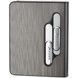 Металлический портсигар, зажигалка с зарядкой, портативная креативная автоматическая лента, 10 шт