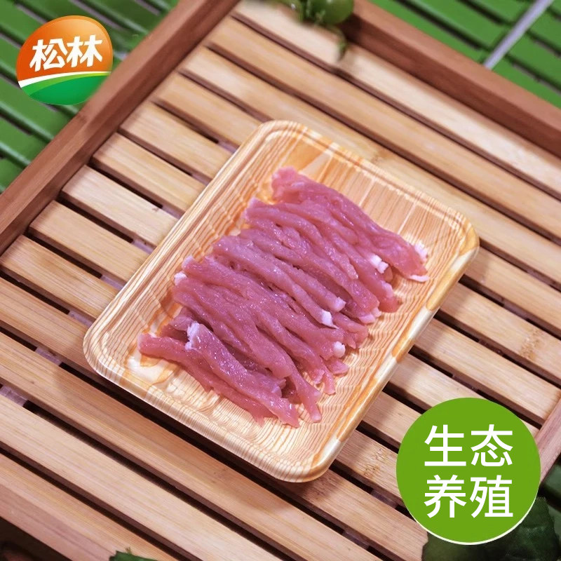 【松林】冷鲜肉新鲜田园富硒猪肉精肉丝400克/盒田园富硒鲜猪肉,淘宝优惠券,粉丝福利购,淘宝优惠卷