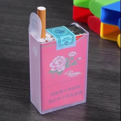 透明塑料便携式烟盒20支轻薄装套防压防水硬软包烟壳香烟盒子 - 图0