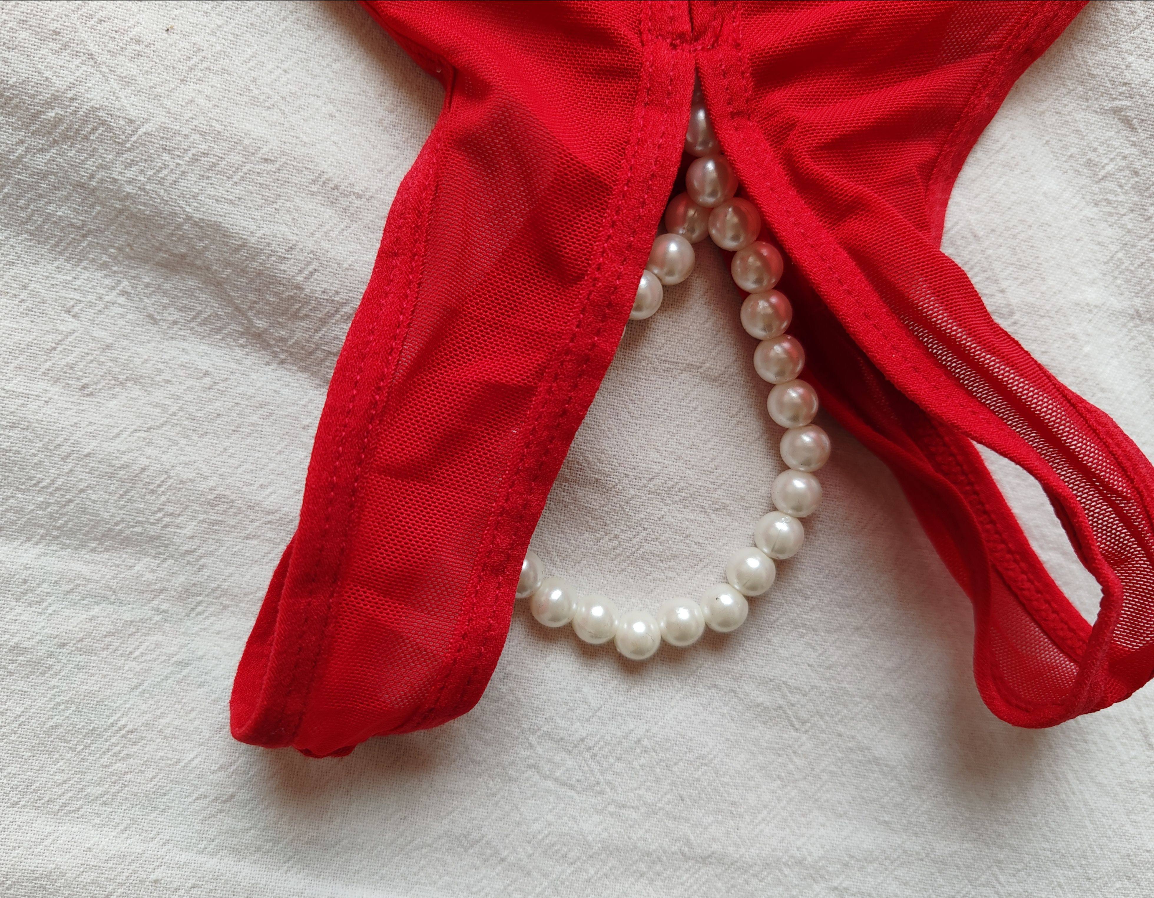 D44-14大码胖mm胖女人丁字裤内裤T裤开裆带珠子200斤300斤欧美,淘宝优惠券,粉丝福利购,淘宝优惠卷