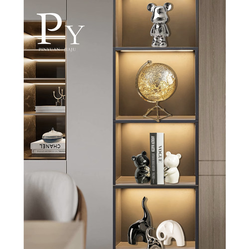 透明地球仪摆件轻奢高档酒柜套装家居客厅电视柜办公室桌装饰品 - 图2