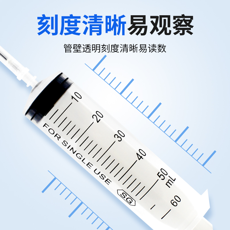 一次性医用注射器带针头1/2.5/5/10/20/50毫升无菌针筒针管包邮ME-图1