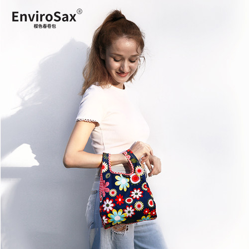 EnviroSax午餐包背心式手提环保袋 加厚防水便当包可折叠 minisax - 图3