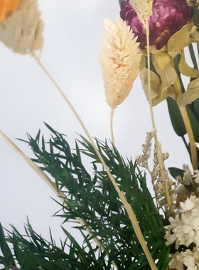 ins森系永生尤加利叶办公桌干花