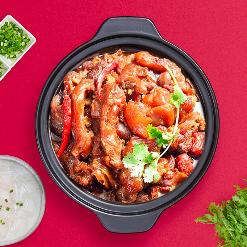 【爆品年货节】饭爷筋头巴脑卤味牛肉牛筋火锅盒装加热即食懒人菜,淘宝优惠券,粉丝福利购,淘宝优惠卷
