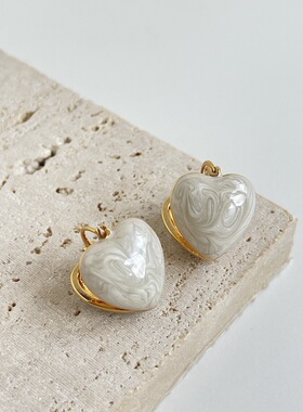 magicboxacc珐琅立体爱心耳扣