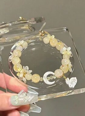 桂兔望月 金桂飘香中秋限定串珠手链女 新中式手饰成品