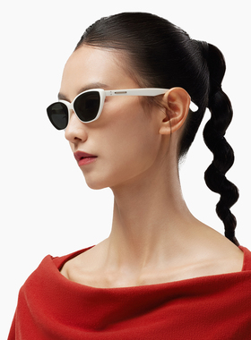 木九十新猫眼窄框墨镜