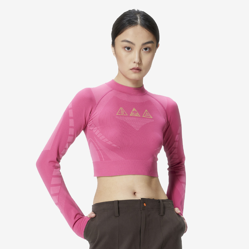 UTO悠途TRICKCOO联名款女款运动T恤健身长袖紧身衣户外休闲衣快干