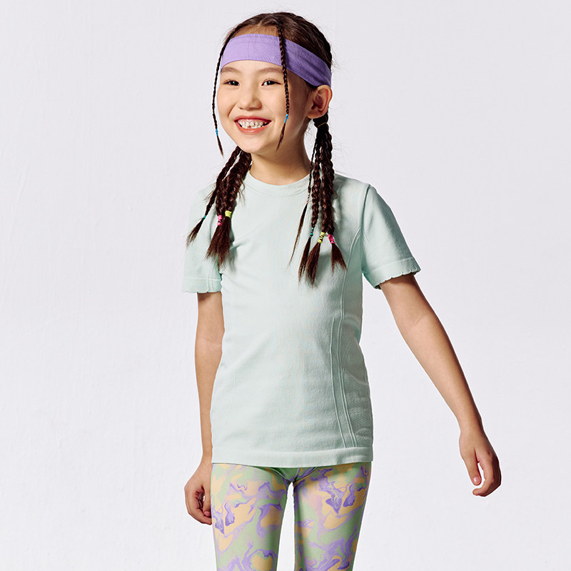 UTO悠途儿童短袖女童运动速干T恤夏季户外徒步健身排汗打底上衣,淘宝优惠券,粉丝福利购,淘宝优惠卷