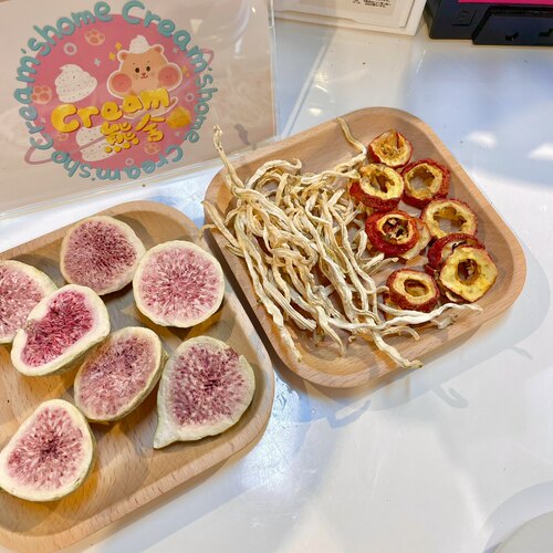 奶油熊舍仓鼠果蔬鸭肉冻干无花果山楂木瓜丝秋葵脆不上火躺零食 - 图3