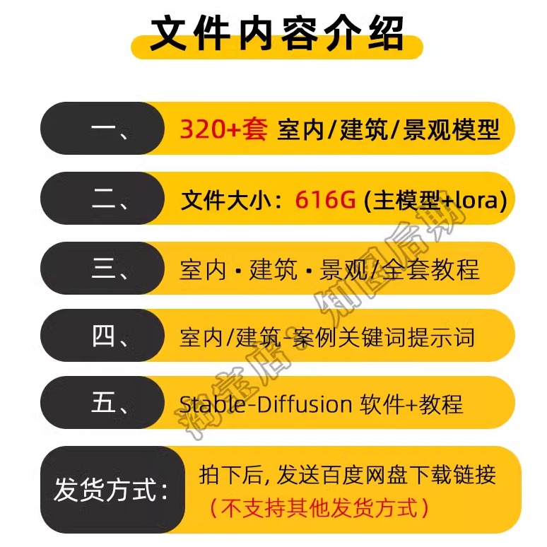 ai绘画建筑室内设计lora模型包室外景观stablediffusion软件教程 - 图0