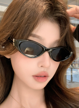 复古黑色猫眼墨镜女2026新款GM
