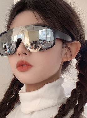 复古超大框户外骑行墨镜女