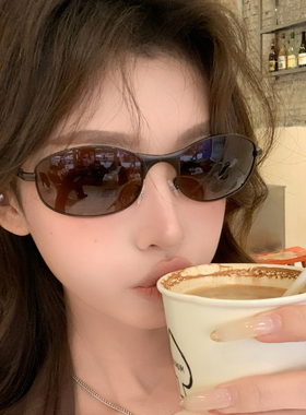复古茶色偏光太阳镜高级感