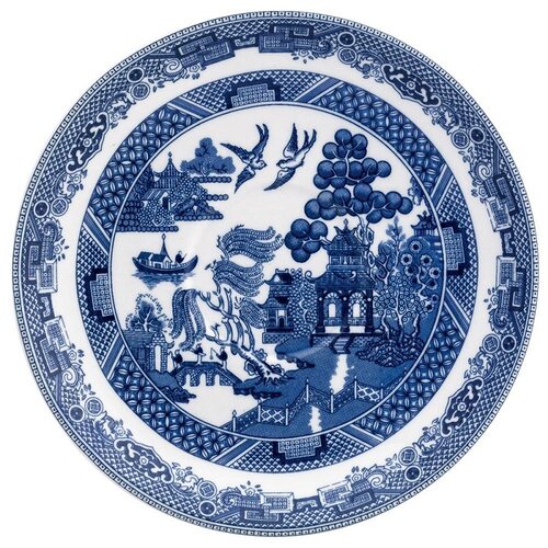 外贸出口英美jbs  willow系列釉中彩餐具餐盘茶具平盘餐盘燕麦碗 - 图3