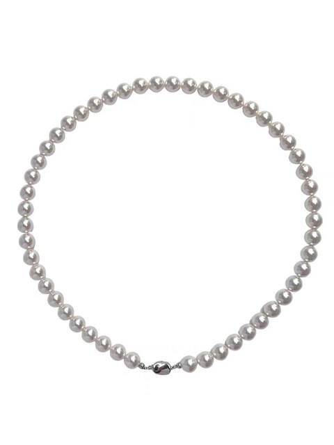 925 silver Shijia pearl necklace light luxury French Shijia pearl necklace female pearl clavicle chain fever blogger