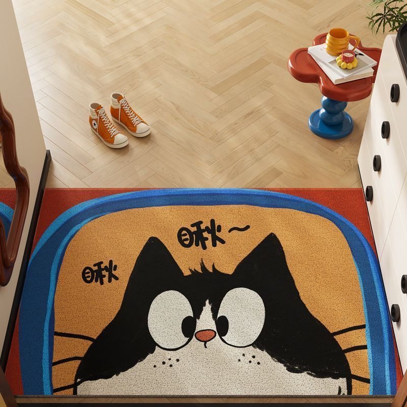 卡通入户门丝圈地垫进门耐脏易打理脚垫子玄关耐磨家用门垫可裁剪,淘宝优惠券,粉丝福利购,淘宝优惠卷