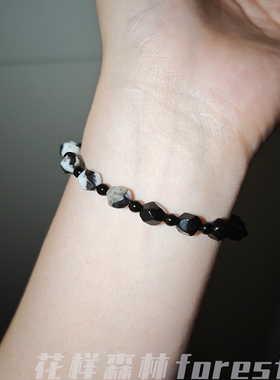 【时空节拍】花样森林原创|小众男生女生手链礼物天然石设计感