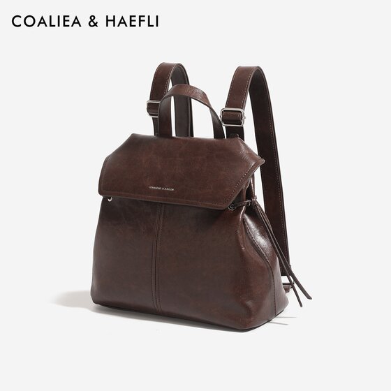 Hong Kong purchasing agent for waxed leather backpack women's knotted backpack