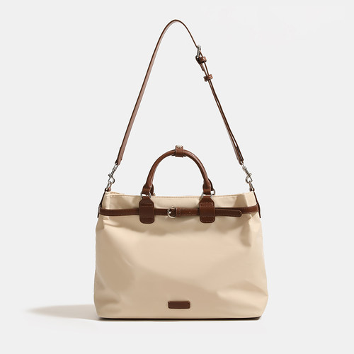 香港品牌原创高级13寸14寸手提电脑包女双肩背包通勤大容量斜挎包 - 图2