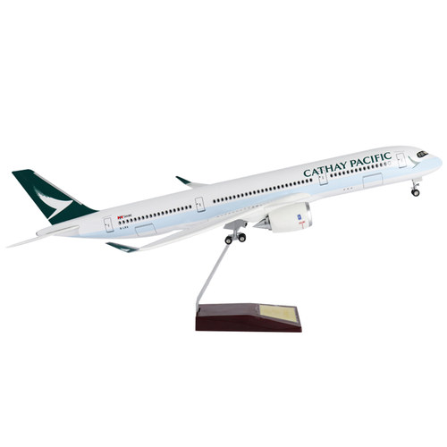 大号带轮灯光飞机模型国泰航空a350仿真航模747客机收藏摆件礼品 - 图3