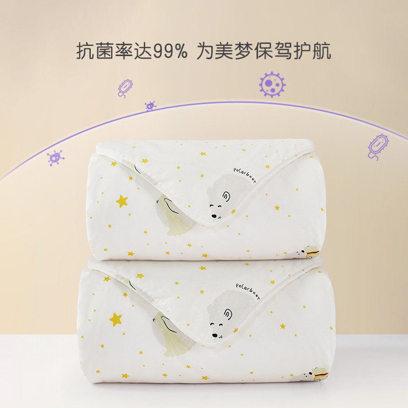 罗莱儿童a类100蚕丝被芯儿童被子全棉桑丝婴幼儿抗菌低敏被子母被,淘宝优惠券,粉丝福利购,淘宝优惠卷