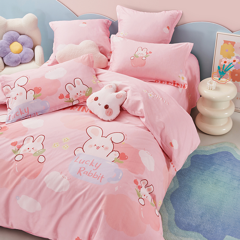 【新品】罗莱儿童春夏全棉卡通床单 罗莱儿童床品套件/四件套/多件套